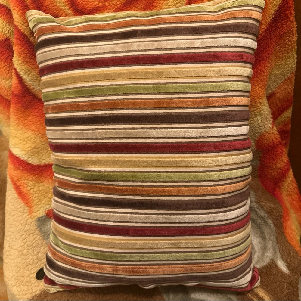 Pier 1 Red and Orange Accent Pillow